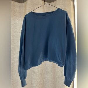 Women's Blue Long Sleeve Top
